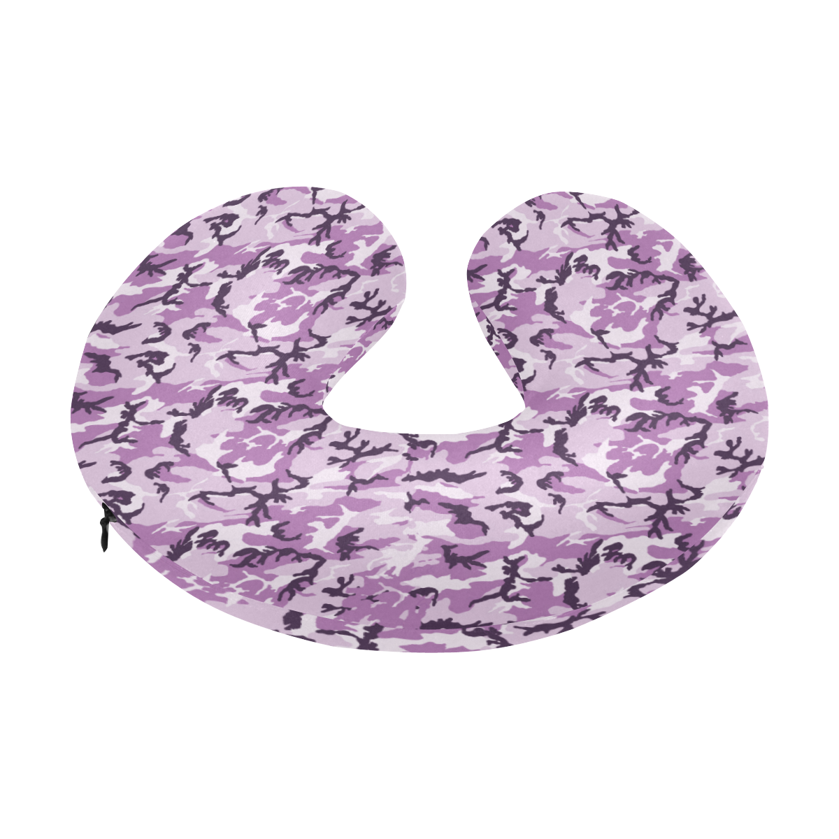 Woodland Pink Purple Camouflage U-Shape Travel Pillow