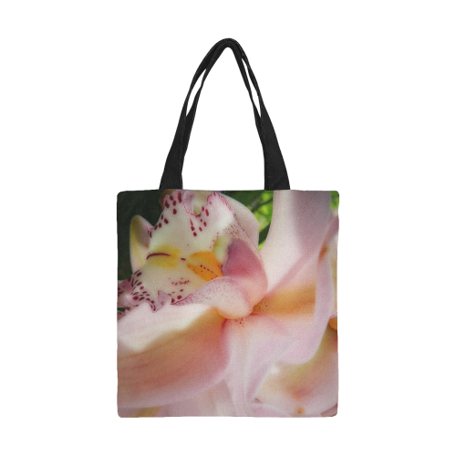 pink orchid All Over Print Canvas Tote Bag/Small (Model 1697)