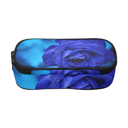 Blue rose Pencil Pouch/Large (Model 1680)