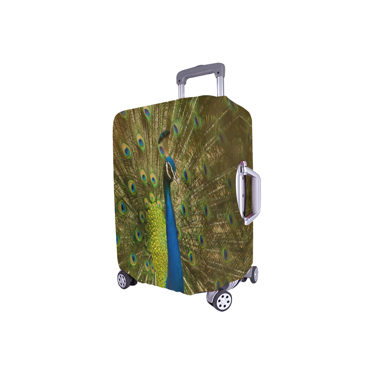 Brilliant Peacock Luggage Cover/Small 18"-21"