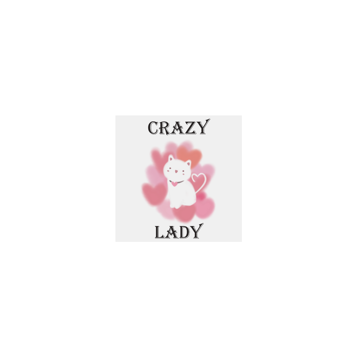 Cat lady Personalized Temporary Tattoo (15 Pieces)