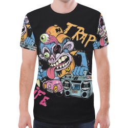 TRAP LIFE New All Over Print T-shirt for Men (Model T45)