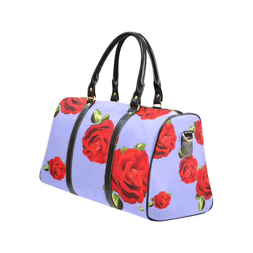 Fairlings Delight's Floral Luxury Collection- Red Rose Waterproof Travel Bag/Large 53086d12 New Waterproof Travel Bag/Large (Model 1639)