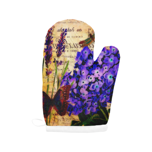Bright botanical Oven Mitt (Two Pieces)