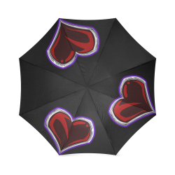 Sacred Triple Heart Umbrella Foldable Umbrella (Model U01)