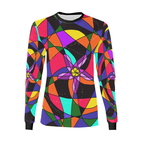 Abstract Design S 2020 Women's All Over Print Long Sleeve T-shirt (Model T51)
