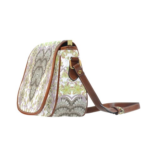 indian flowers 3 Saddle Bag/Small (Model 1649) Full Customization