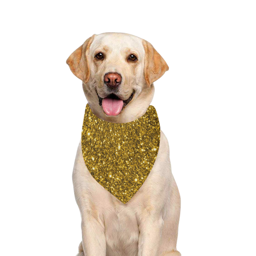New Sparkling Glitter Print I by JamColors Pet Dog Bandana/Large Size