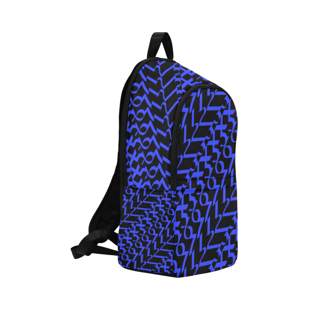 NUMBERS Collection 1234567 Reverse Blueberry Fabric Backpack for Adult (Model 1659)
