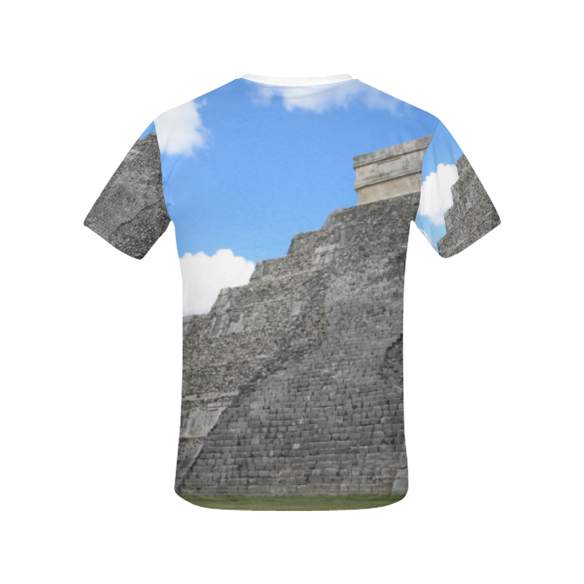 Chichen Itza Maya Pyramid Temple All Over Print T-shirt for Women/Large Size (USA Size) (Model T40)