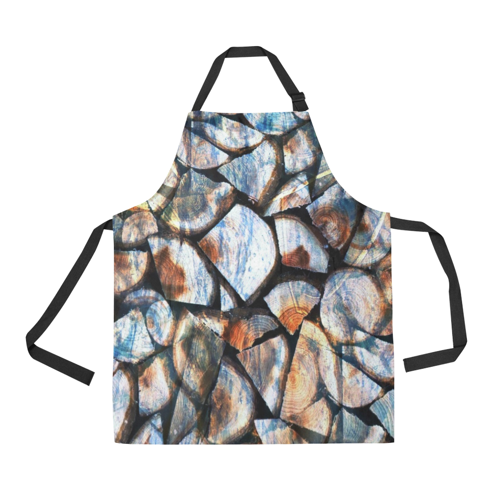 Wood Pattern by K.Merske All Over Print Apron