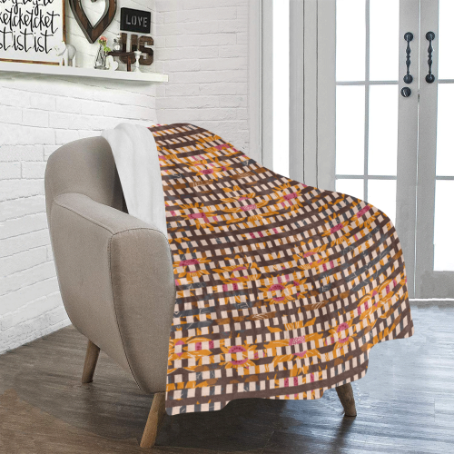 Fall is in the Air Plaid Ultra-Soft Micro Fleece Blanket 40"x50"