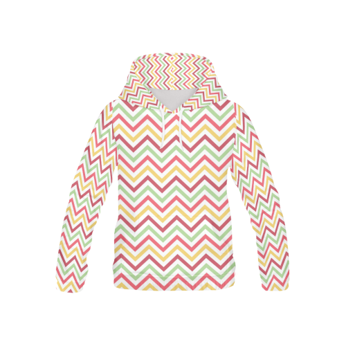 Chevron All Over Print Hoodie for Kid (USA Size) (Model H13)