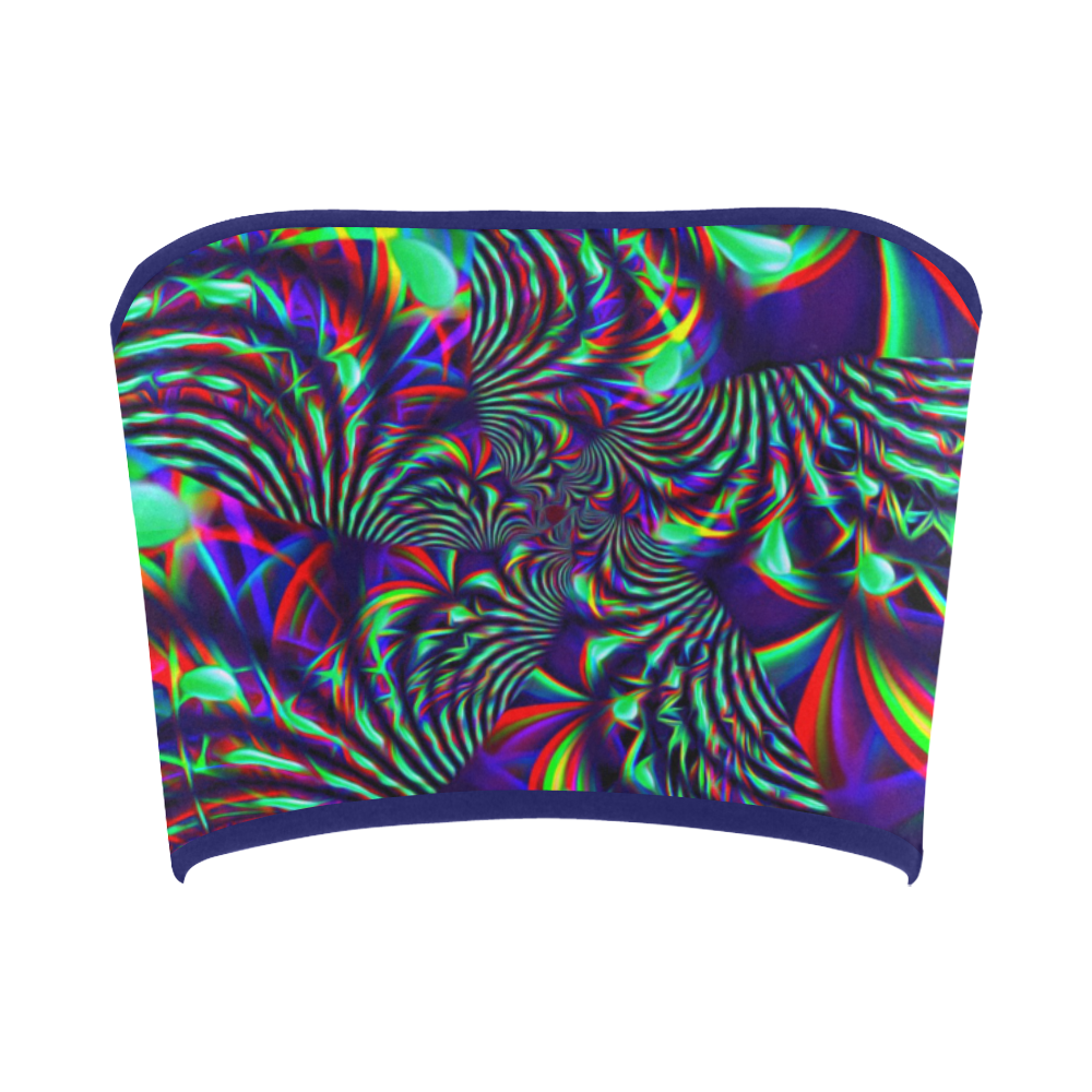 Slime Burst Fractal Bandeau Top