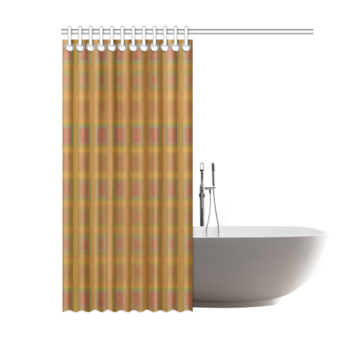 Siena pink multicolored multiple squares Shower Curtain 60"x72"