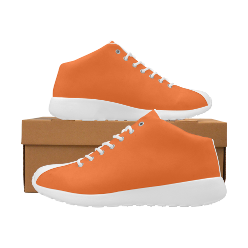 Outrageous Orange Solid Colored Women's Basketball Training Shoes/Large Size (Model 47502)