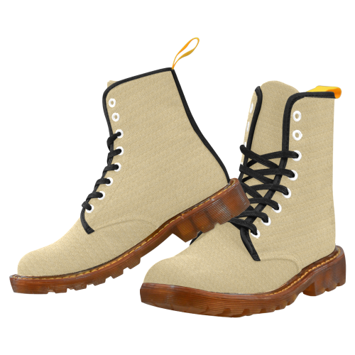 Golden Tan Weave Martin Boots For Men Model 1203H
