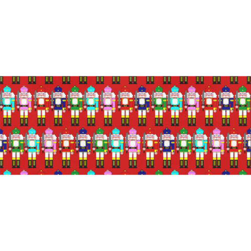 Christmas Nutcracker Toy Soldiers on Red Gift Wrapping Paper 58"x 23" (3 Rolls)