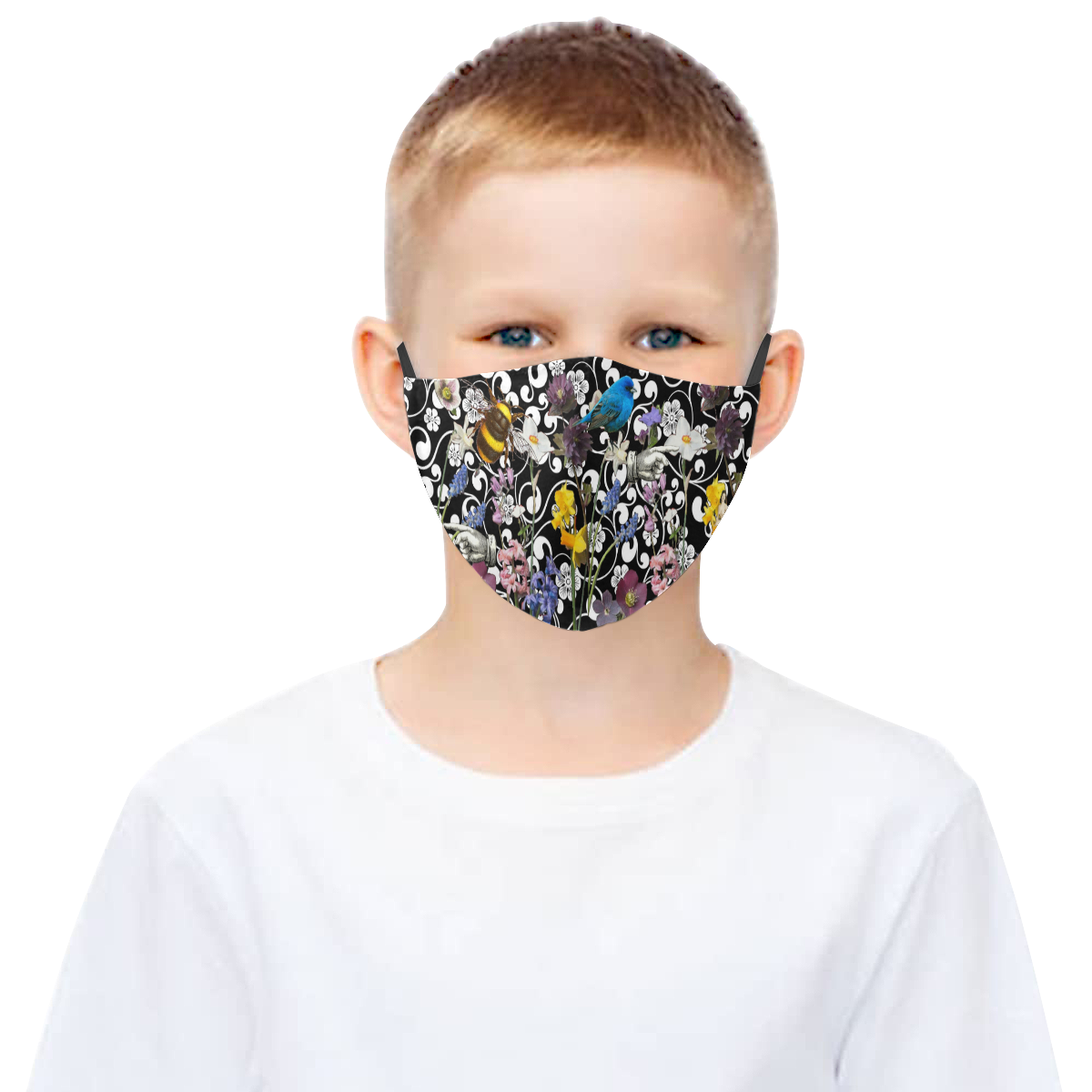 The Birds and The Bees 3D Mouth Mask with Drawstring (Pack of 3) (Model M04)