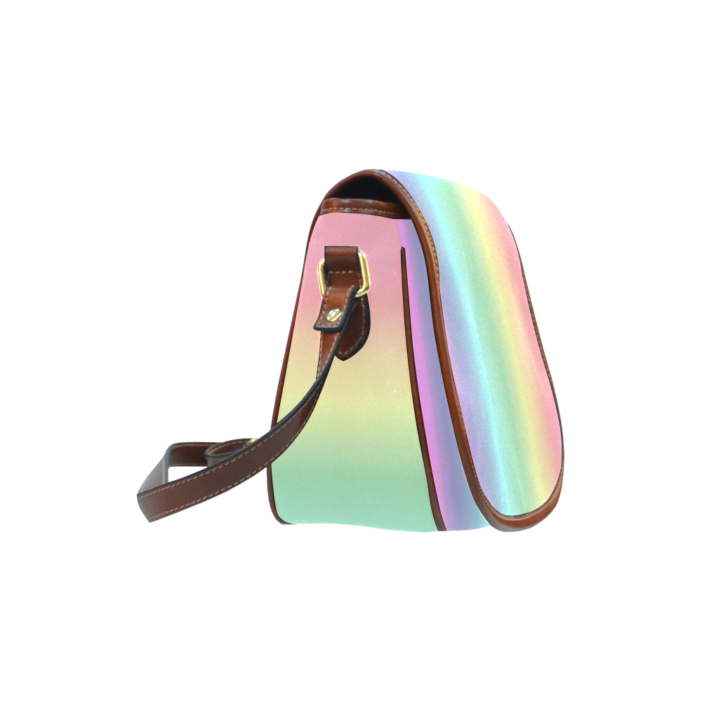 Pastel Rainbow Saddle Bag/Large (Model 1649)
