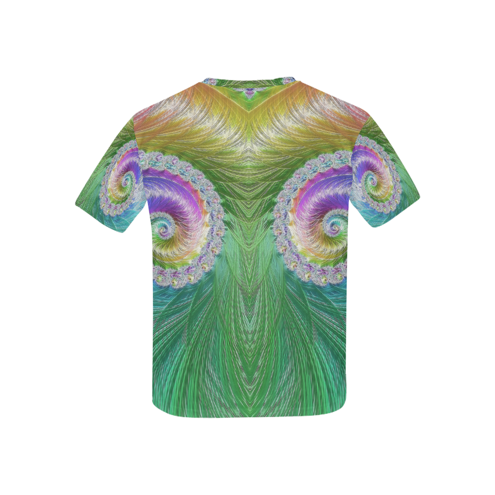 Frax Fractal Rainbow Kids' All Over Print T-shirt (USA Size) (Model T40)