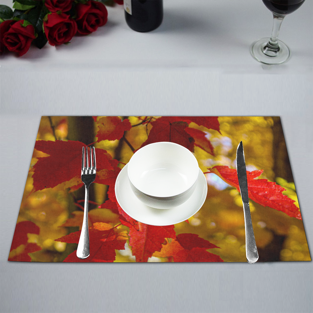 Red Leaf 2 Placemat 12’’ x 18’’ (Set of 2)