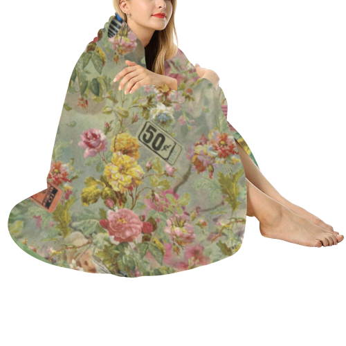 Flower Festival Circular Ultra-Soft Micro Fleece Blanket 60"