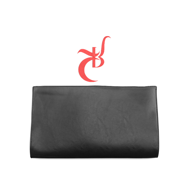 RED QUEEN SYMBOL RED WHITE & BLACK Clutch Bag (Model 1630)