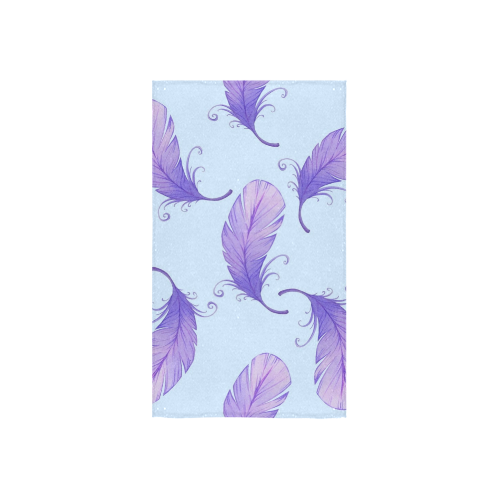 Purple Feathers Custom Towel 16"x28"