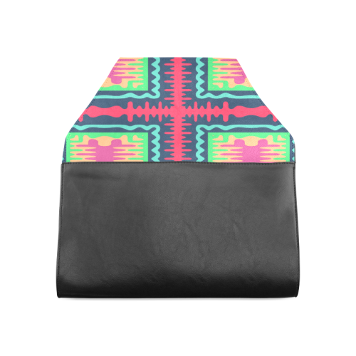 Waves in retro colors Clutch Bag (Model 1630)