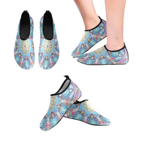 MANDALA DIAMONDS ARE FOREVER Women's Slip-On Water Shoes (Model 056)