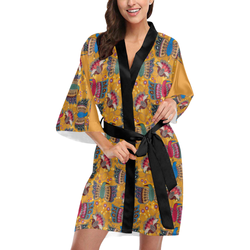 Orient Pattern Kimono Robe