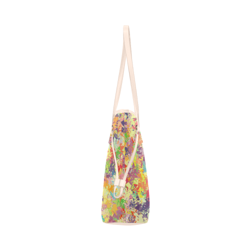 colorful pattern Clover Canvas Tote Bag (Model 1661)