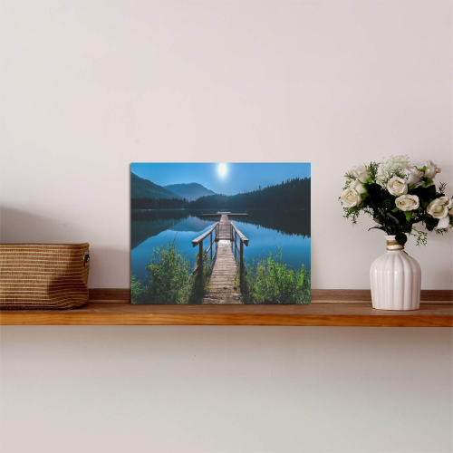 Mountain Dock View Photo Panel for Tabletop Display 8"x6"