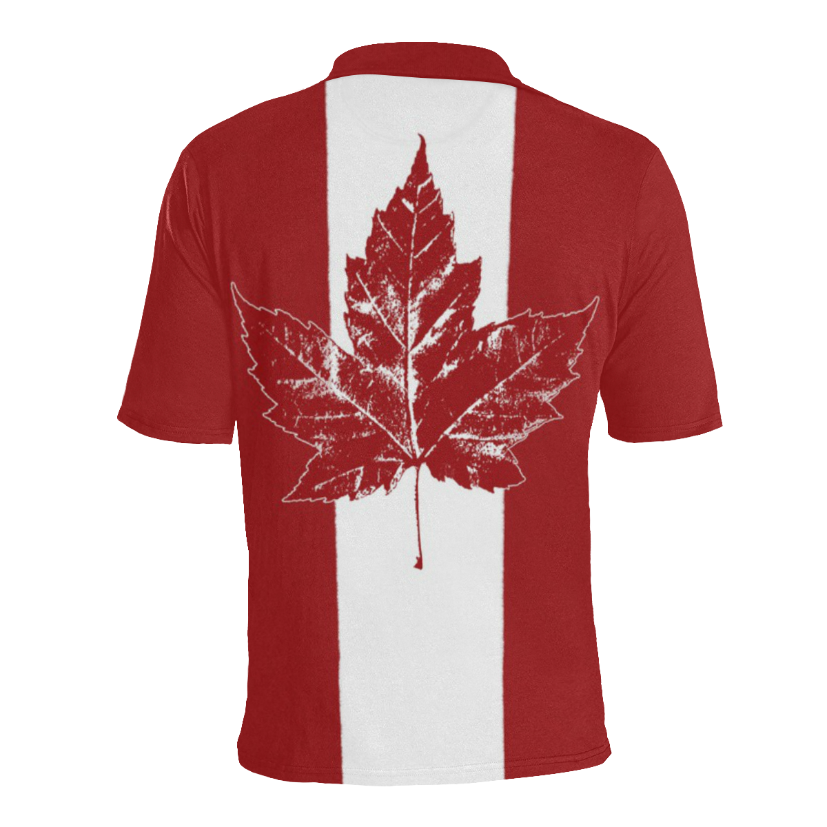 Canada Flag Polo Shirts Cool Retro Men's All Over Print Polo Shirt (Model T55)