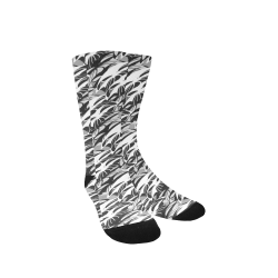Alien Troops - Black & White Women's Custom Socks