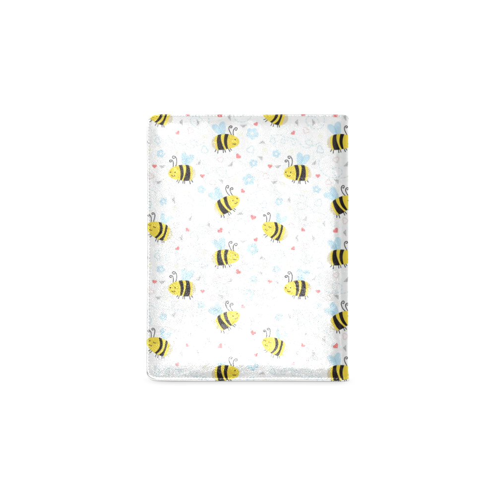 Cute Bee Pattern Custom NoteBook B5
