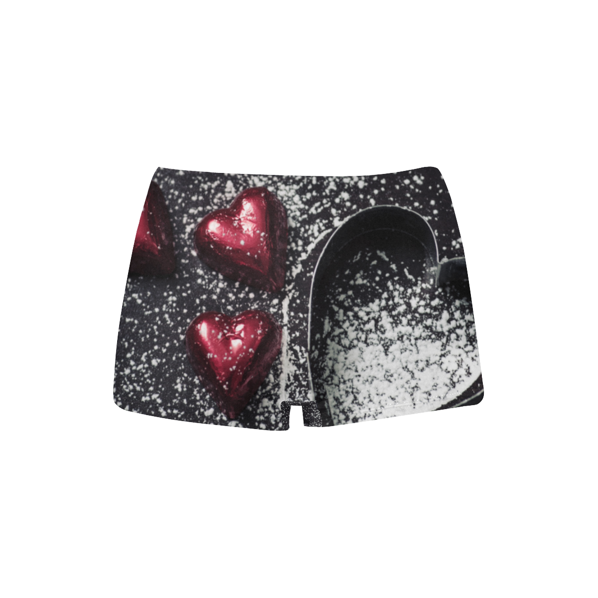 glitter hearts Women's All Over Print Boyshort Panties (Model L31)