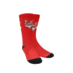 Las Vegas Welcome Sign Red Custom Socks for Women