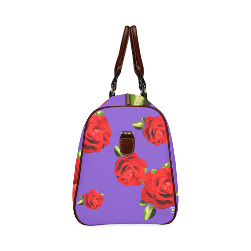 Fairlings Delight's Floral Luxury Collection- Red Rose Waterproof Travel Bag/Large 53086g8 Waterproof Travel Bag/Large (Model 1639)