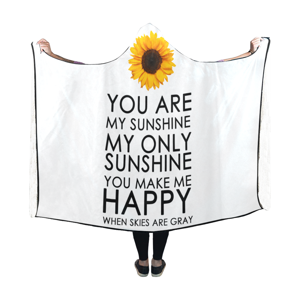 Sunflower Hooded Blanket Hooded Blanket 60''x50''