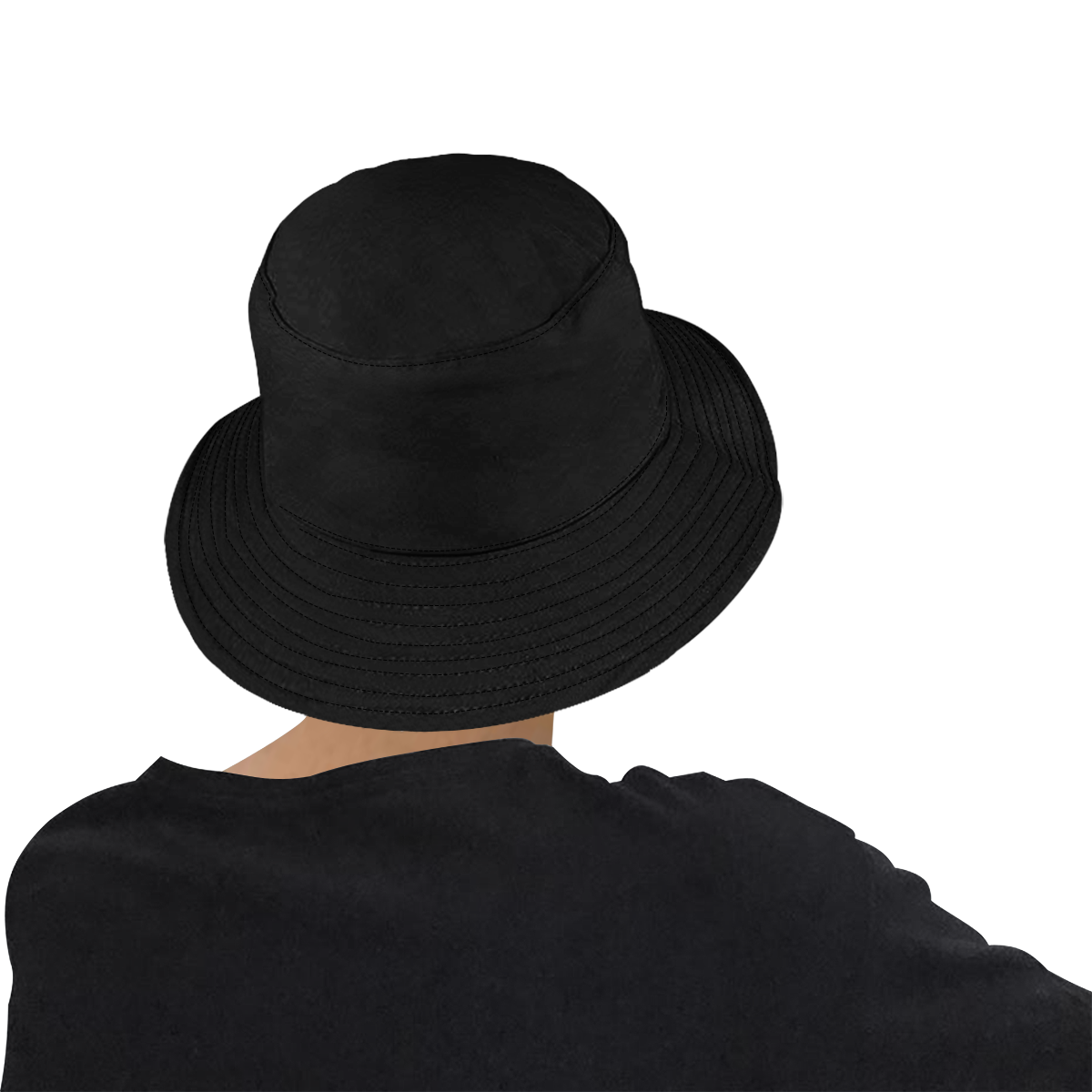 Padre Fresco Black All Over Print Bucket Hat for Men