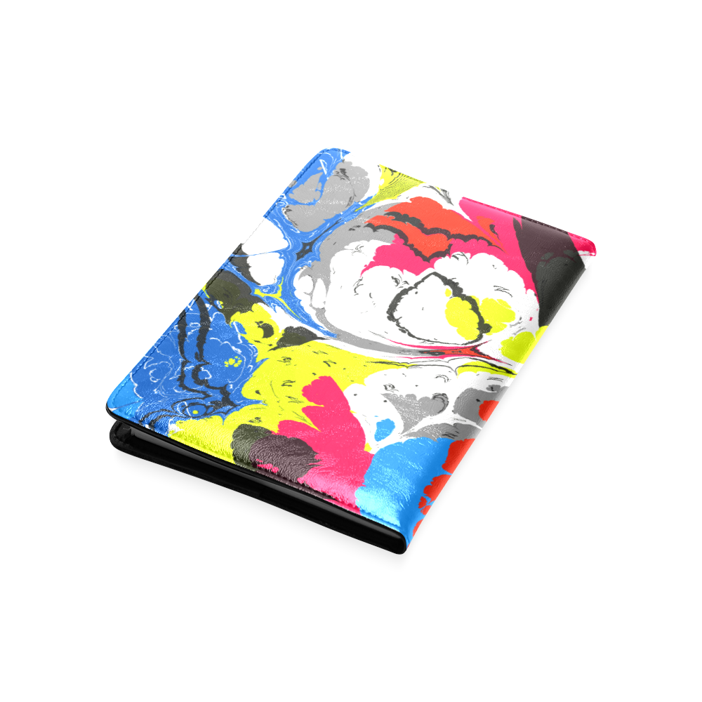 Colorful distorted shapes2 Custom NoteBook A5