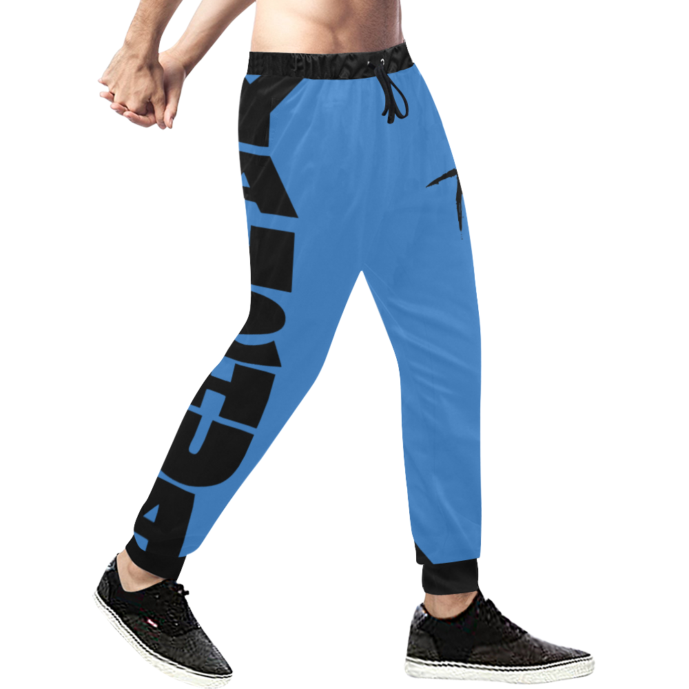 Yahshua Joggers (Blue) Men's All Over Print Sweatpants (Model L11)