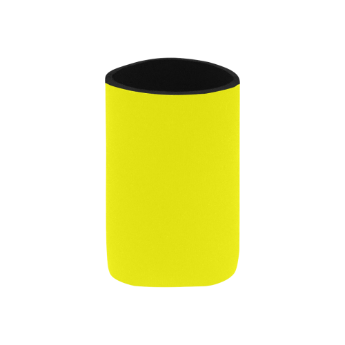 color yellow Neoprene Can Cooler 4" x 2.7" dia.