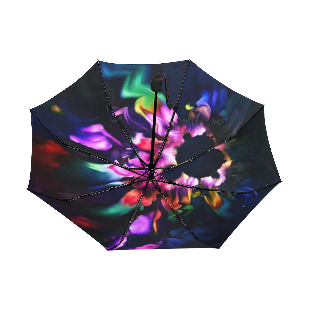 Fractal of many colors Anti-UV Auto-Foldable Umbrella (Underside Printing) (U06)