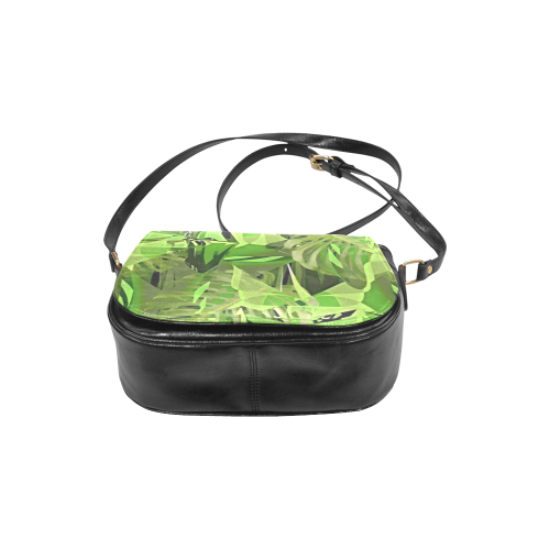 Tropical Jungle Leaves Camouflage Classic Saddle Bag/Small (Model 1648)