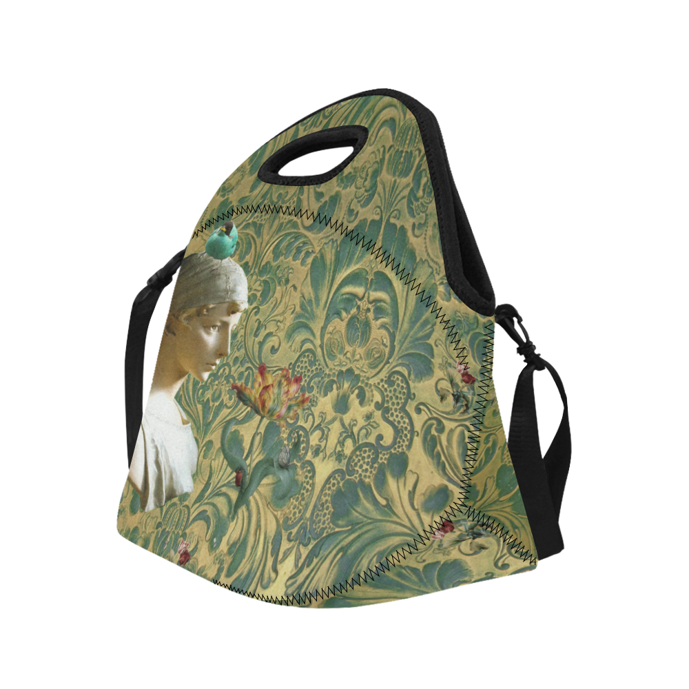 Tulip Girl Neoprene Lunch Bag/Large (Model 1669)