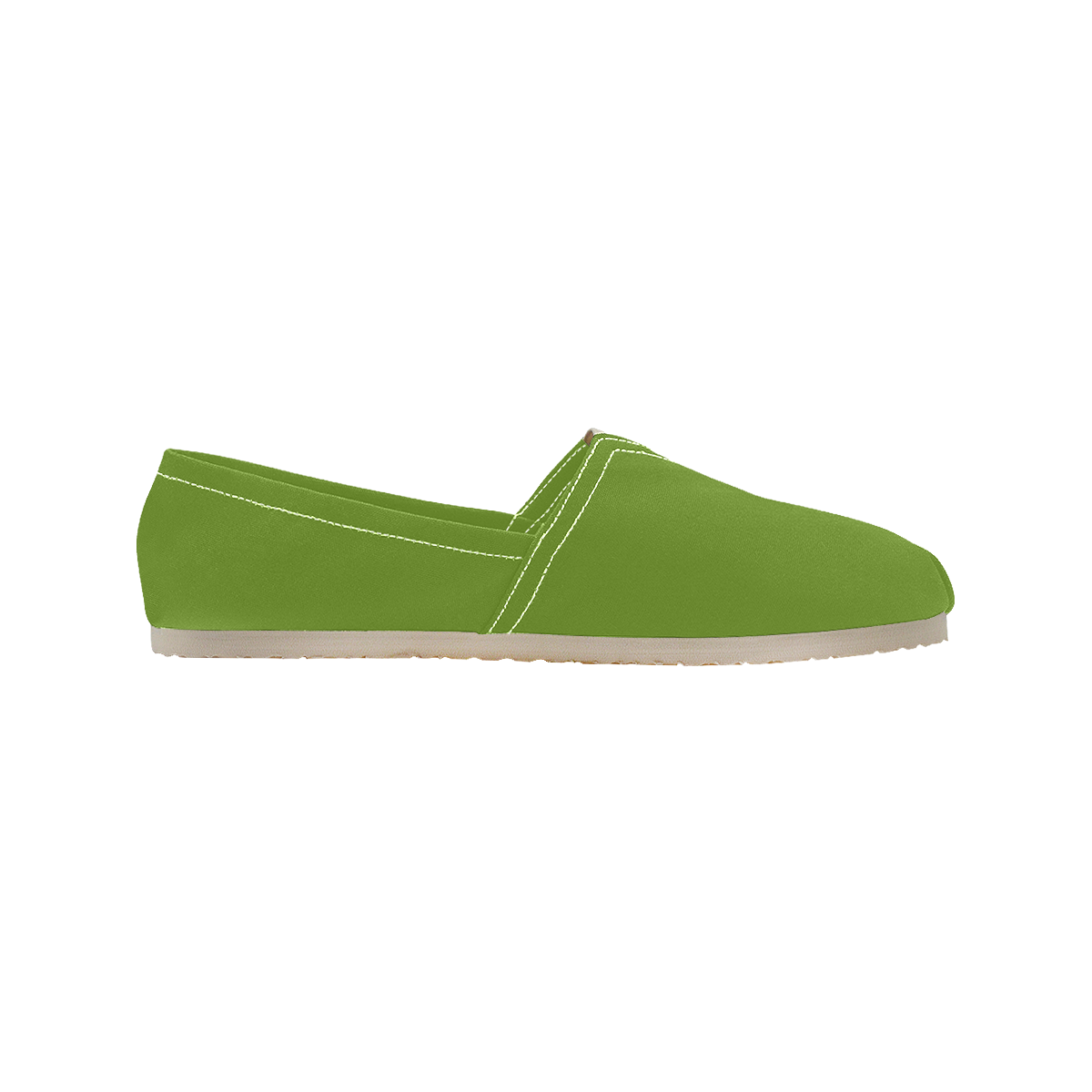 color olive drab Women's Classic Canvas Slip-On (Model 1206)
