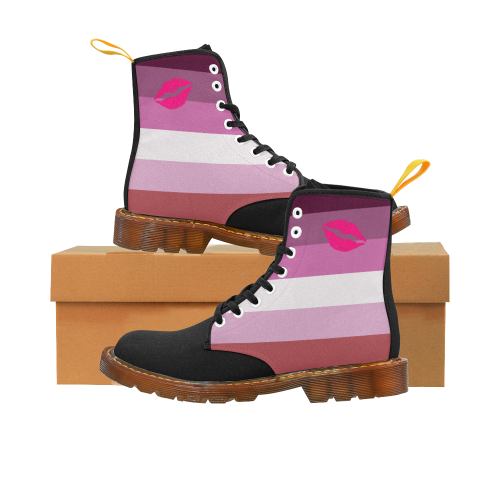 Lipstick Lesbian Flag Martin Boots For Women Model 1203H